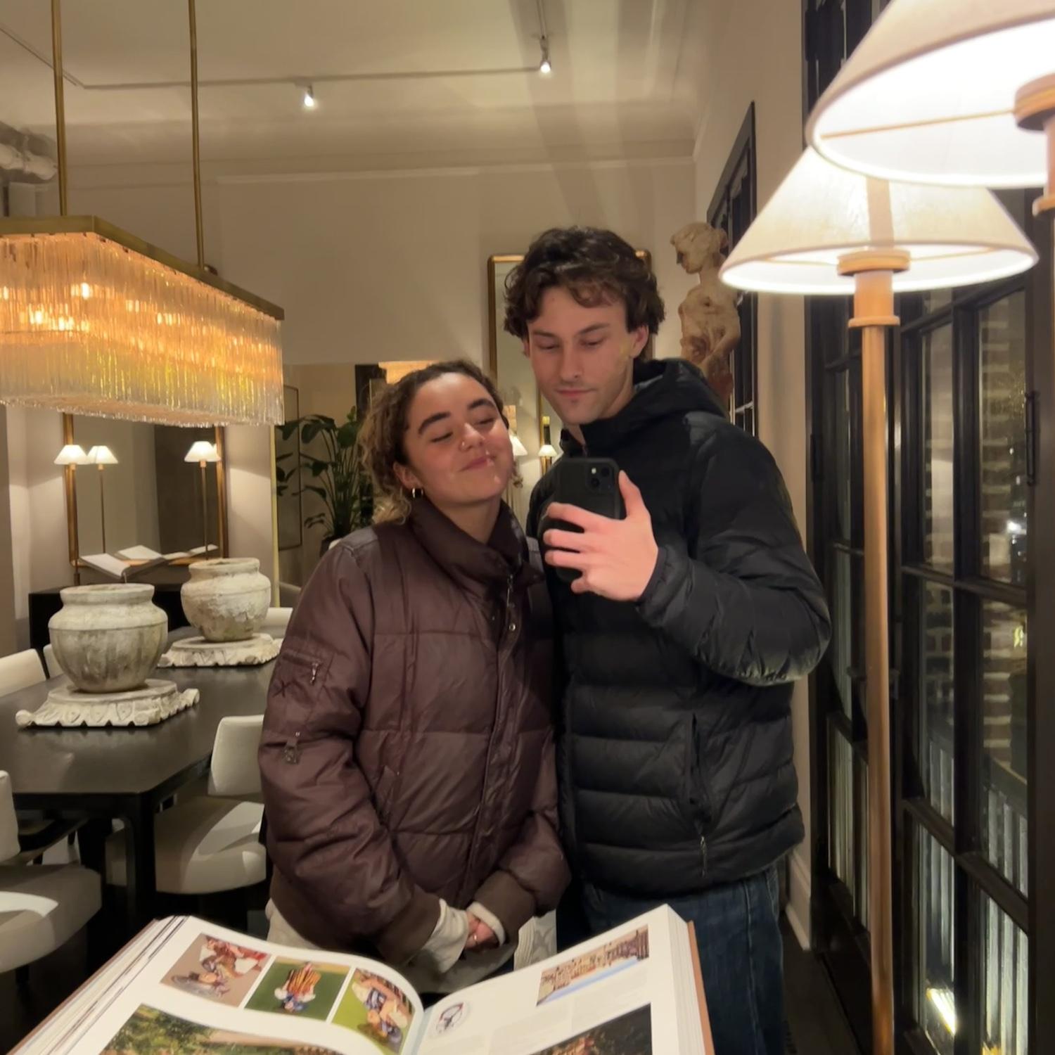 One of Aidan and Lizzy’s first dates!