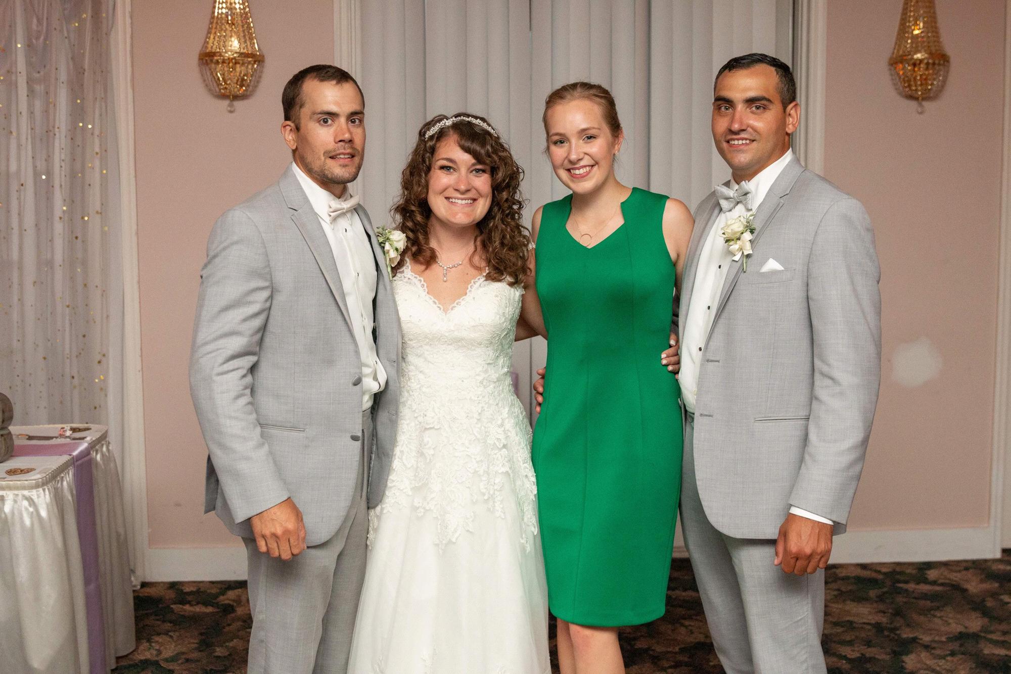 Groomsman Corey's wedding to his beautiful bride Kelsey in July of 2019.