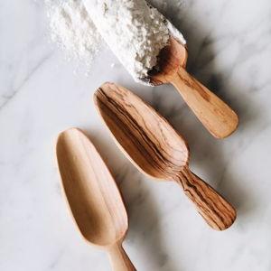 Roan Iris Wild Olive Wood Bin Scoop Set