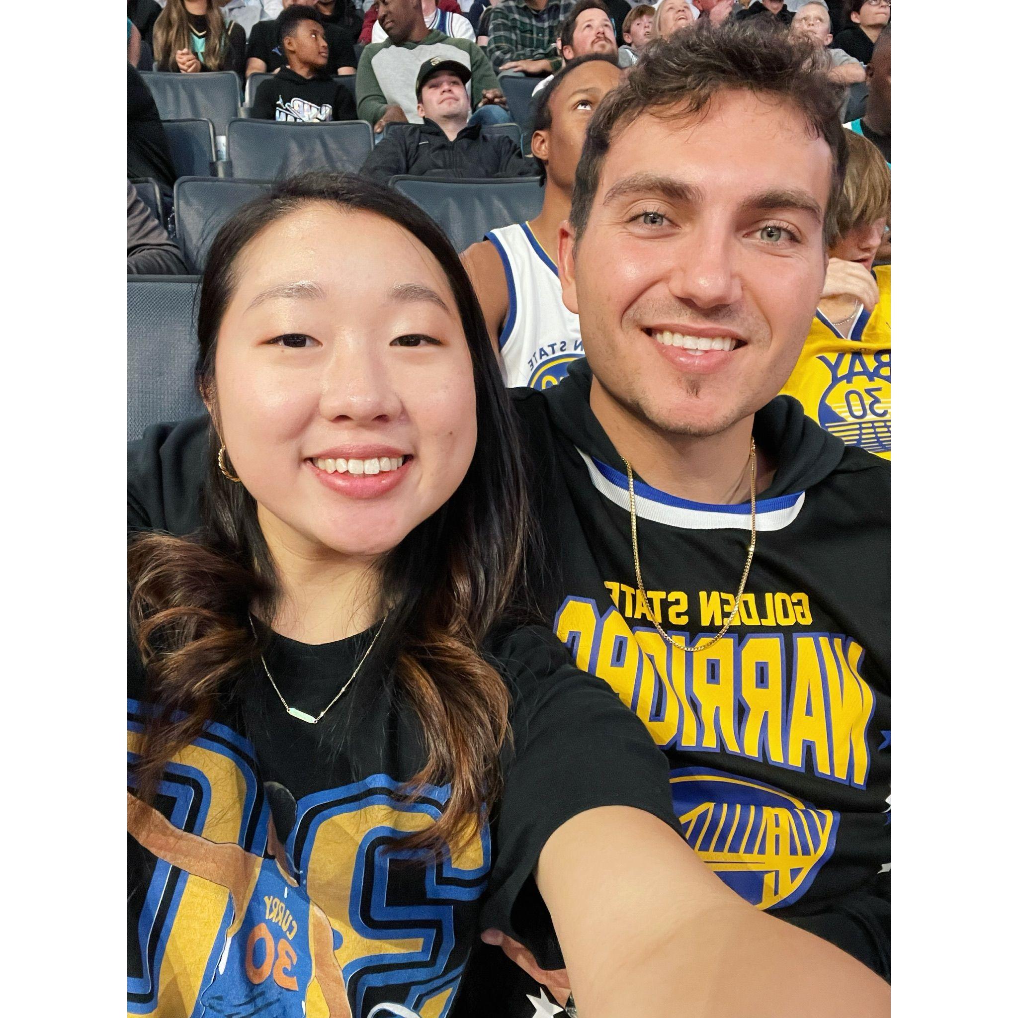 10.29.2022 - Go Warriors! The night we got to see the best shooter in the world play, Steph Curry!