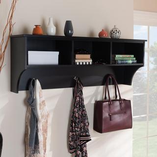 Maya Wall Mounted Coat Rack with Shelves