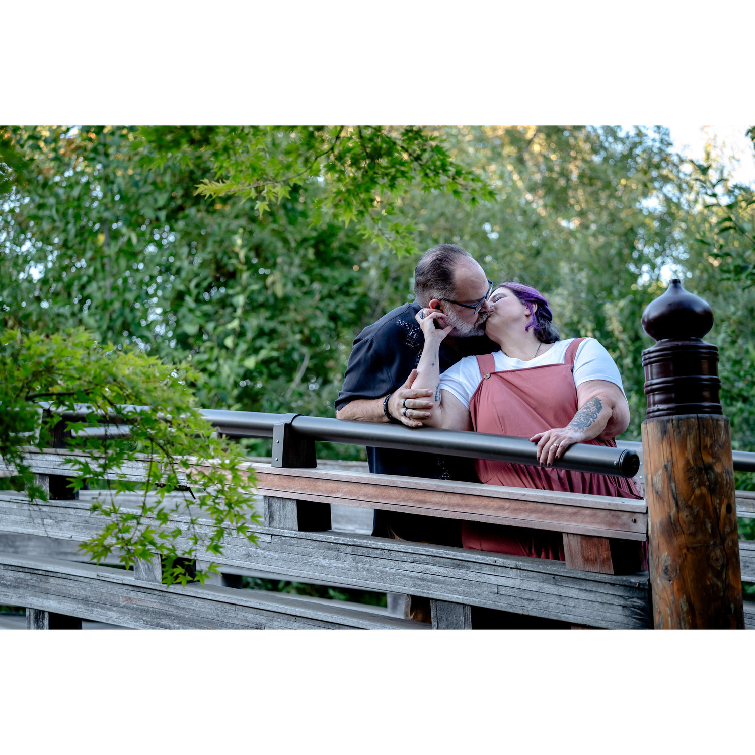 Remembering our first kiss on this bridge.