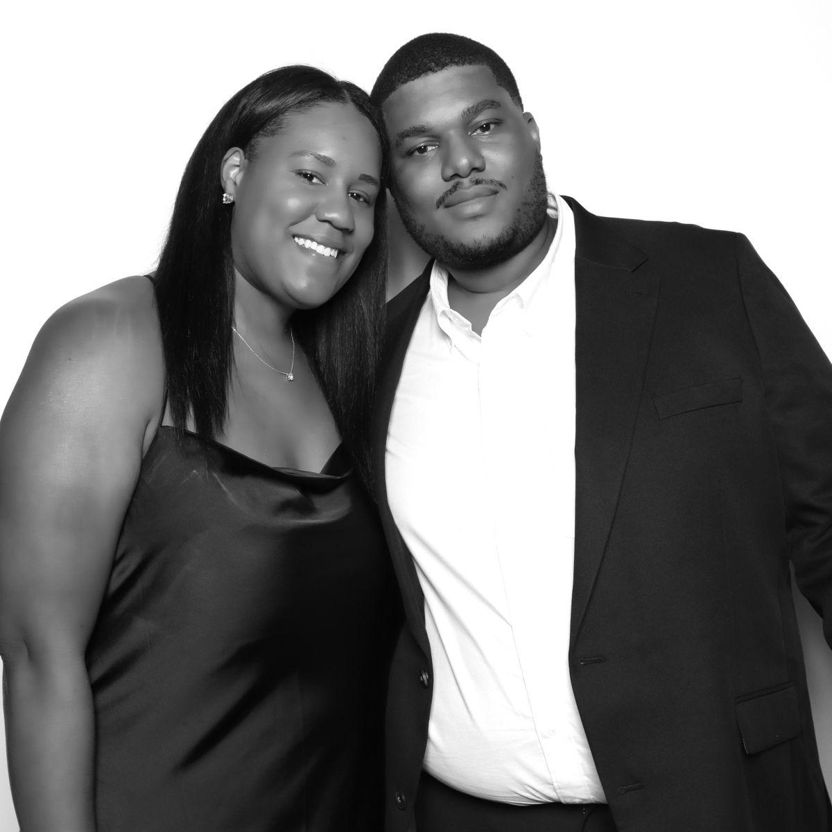 We’ve attended many weddings together, and this photo is from the one we went to right after getting engaged.