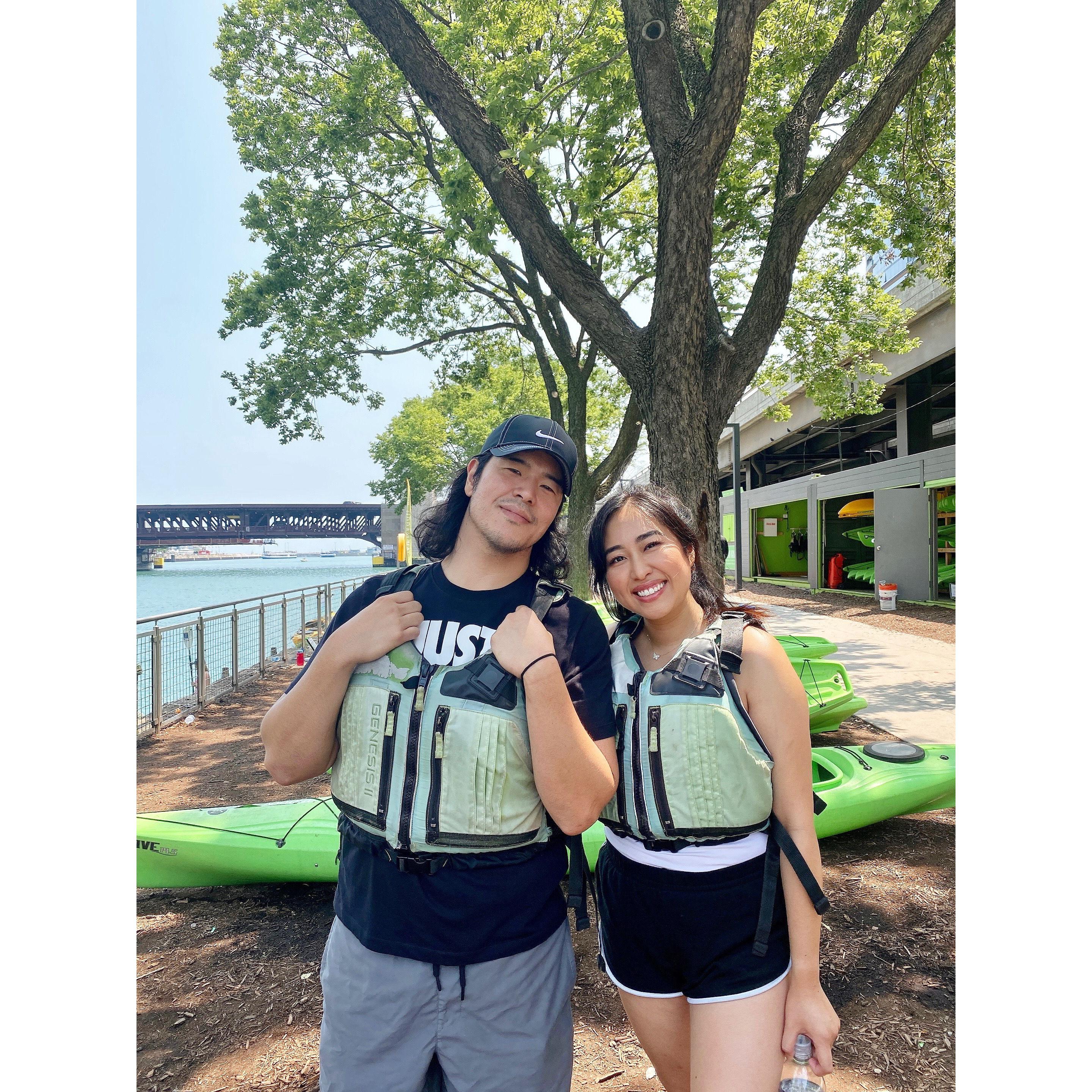 Our first time kayaking together!