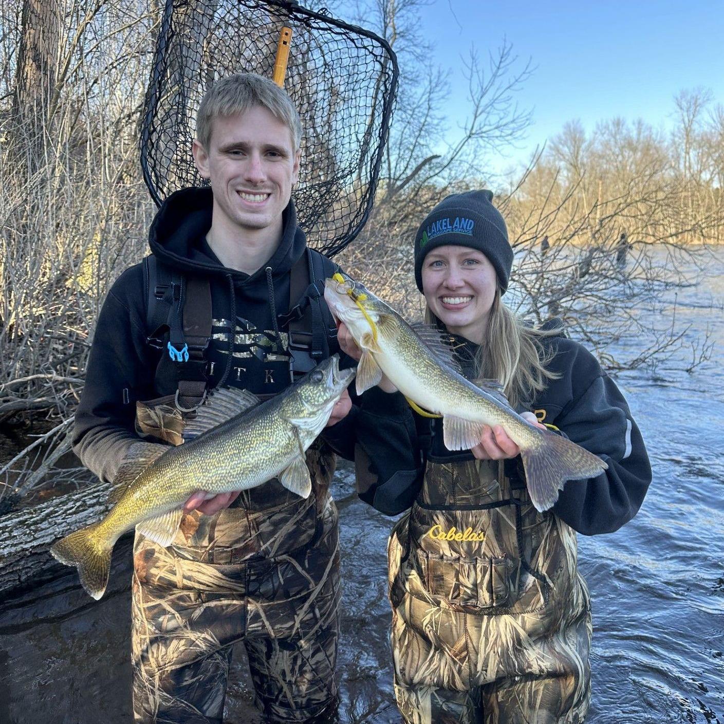 Evan convinced grace to go fishing