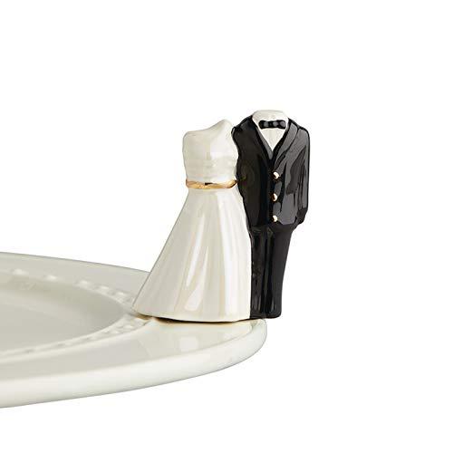 Nora Fleming Hand-Painted Mini: Down The Aisle (Bride and Groom) A225