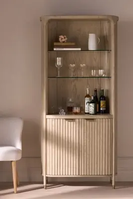 The Isla Fluted-Wood Hutch