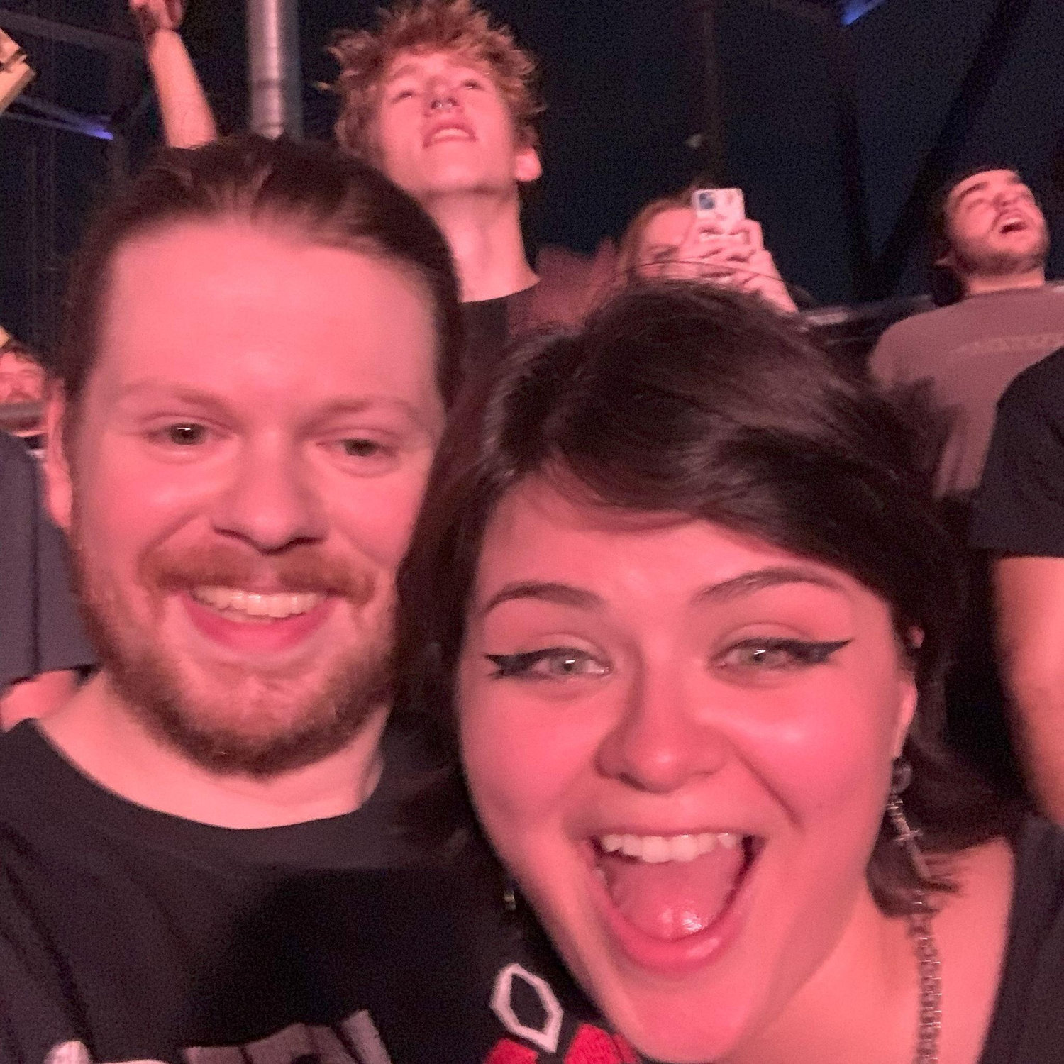 Us at the Green Day concert! Can you tell that's our favorite band?