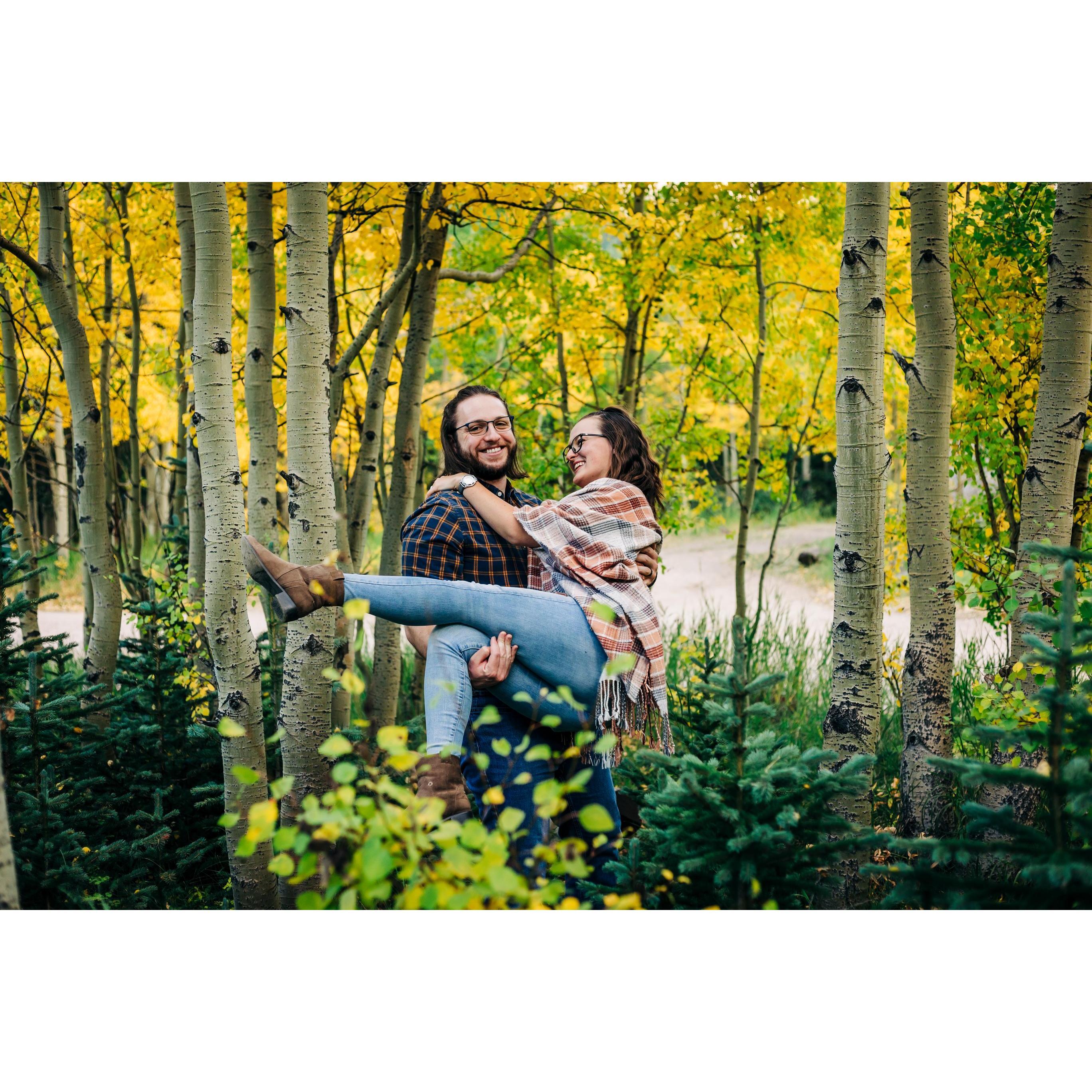 September 2021 - Our engagement photo shoot on Guanella Pass