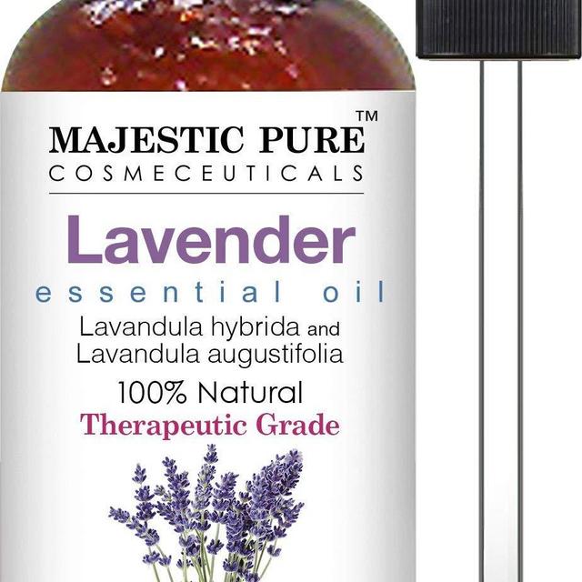 Majestic Pure Lavender Oil, Natural, Therapeutic Grade, Premium Quality Blend of Lavender Essential Oil, 4 fl. Oz