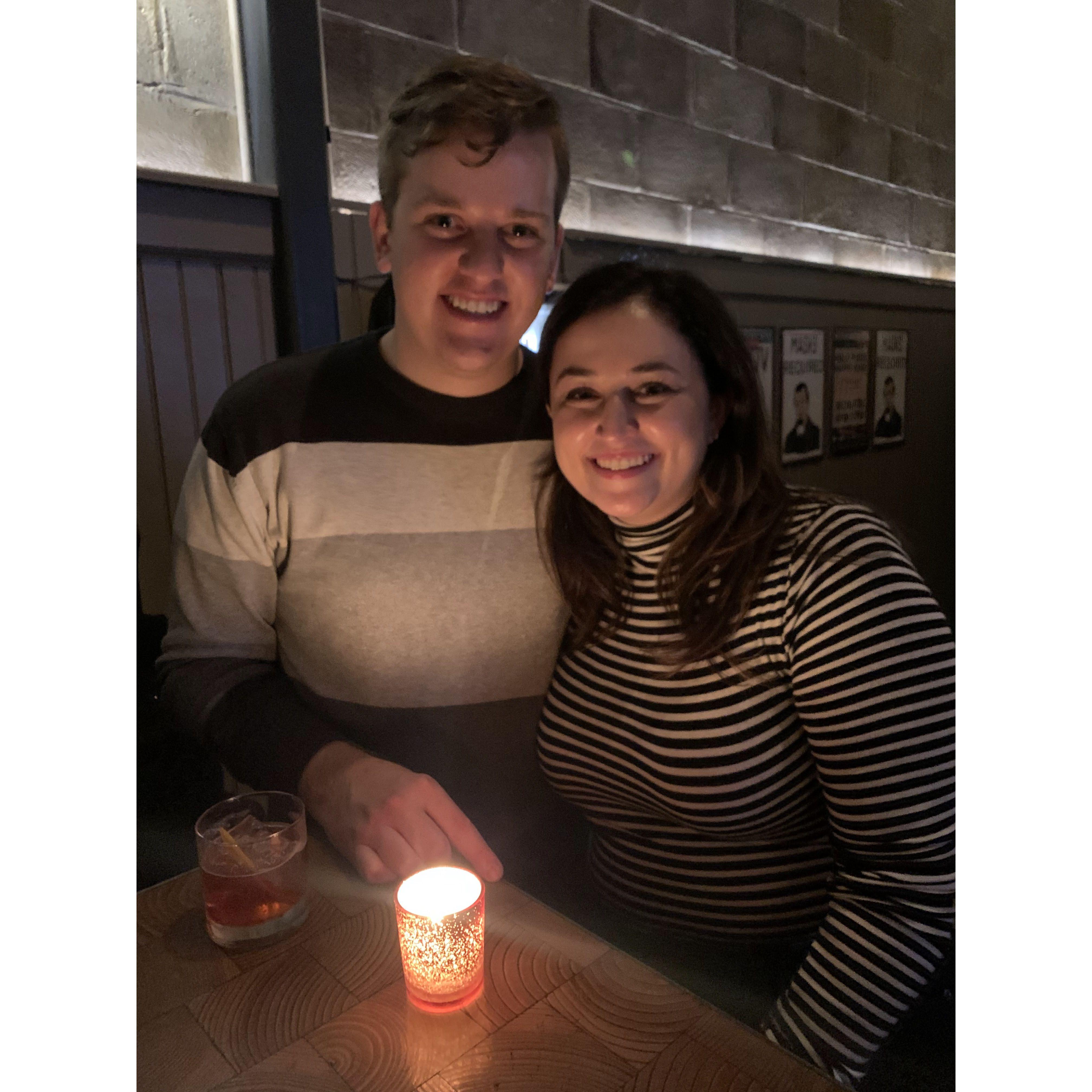 Our first photo together