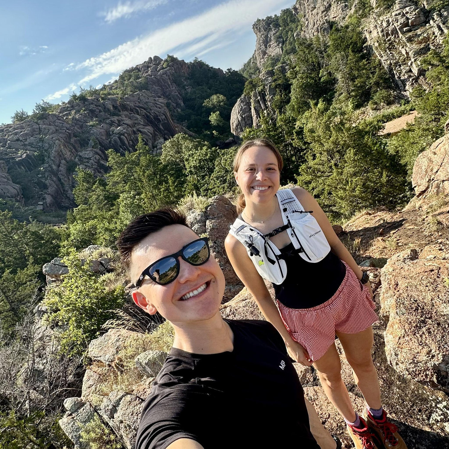 This was our first hike together & the first time we really got to know each other at Wichita Wildlife Refuge in Altus, OK.