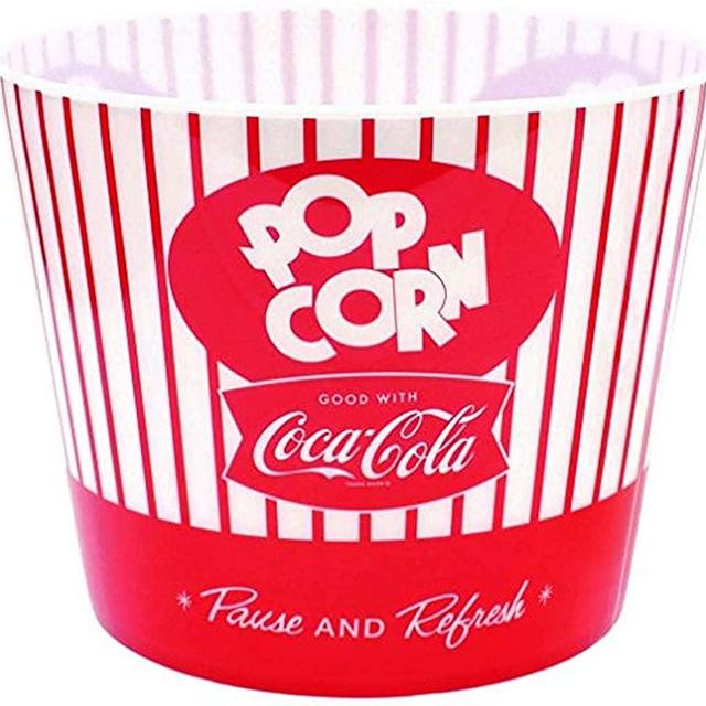 Tablecraft Coca-Cola Popcorn/Snack Bucket"Pause & Refresh" (CC400), Red