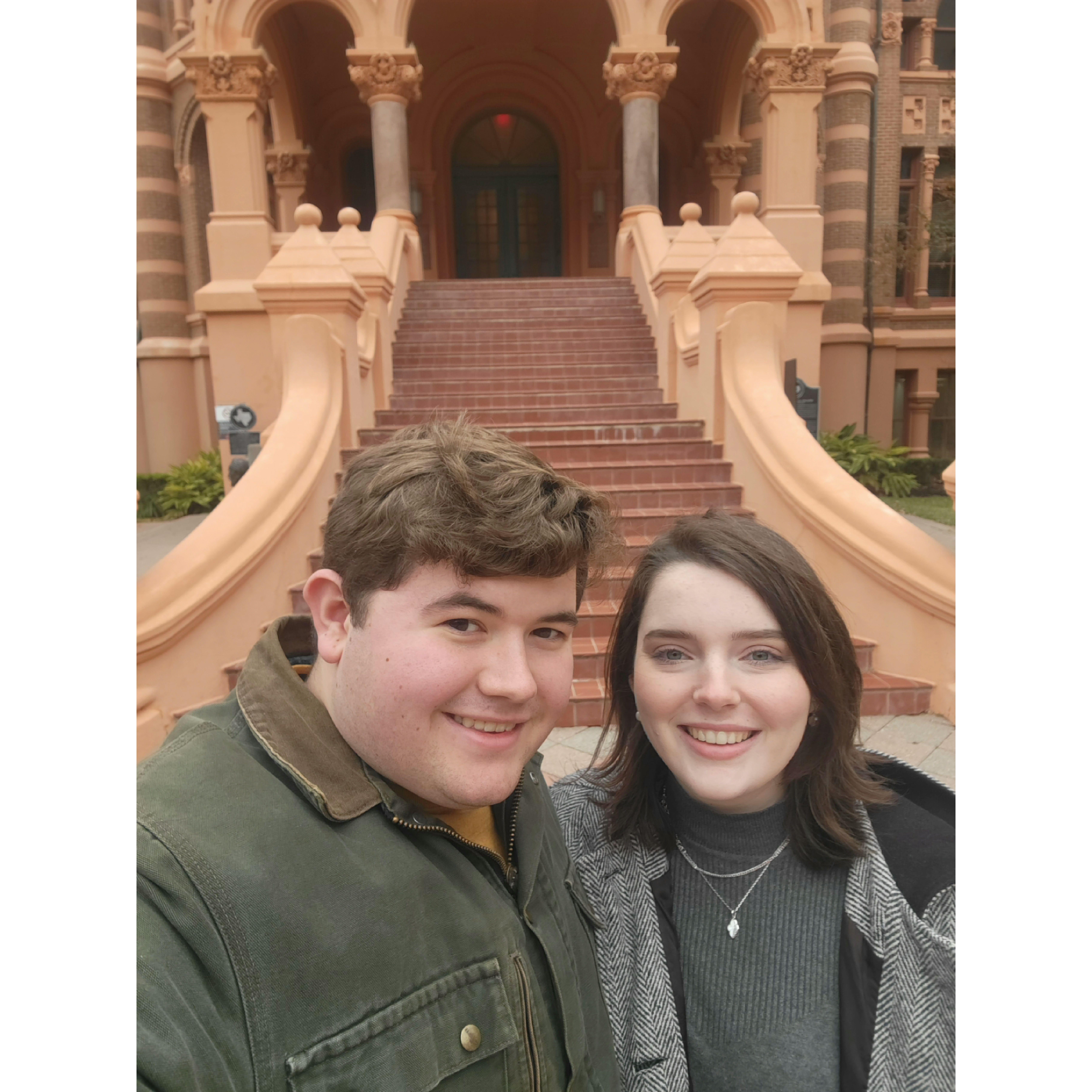 Open house at UTMB! Little did we know, in less than two hours after this photo was taken, Annie would be accepted into their medical school under the lush jungle canopy of the Rainforest Cafe!