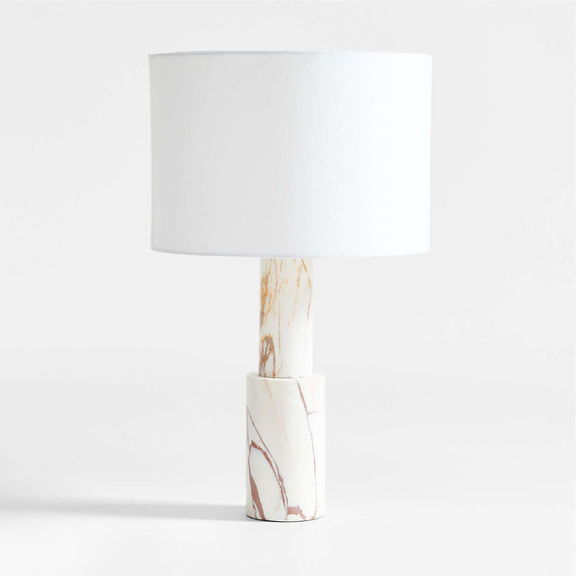 Jorgen Golden Calcatta Marble Table Lamp