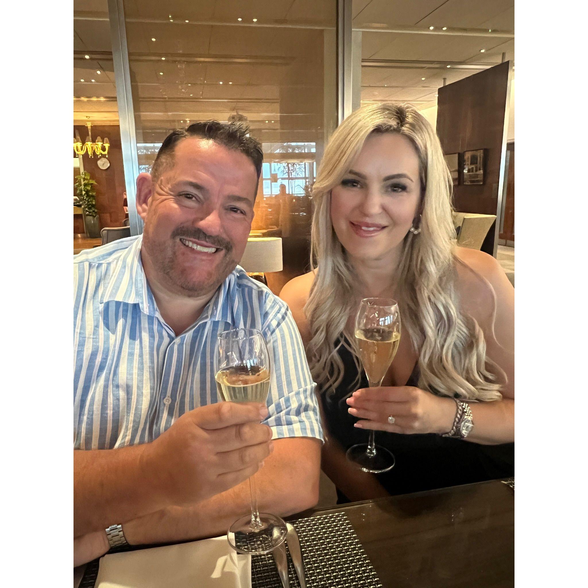 Not the first or last pic with Champers