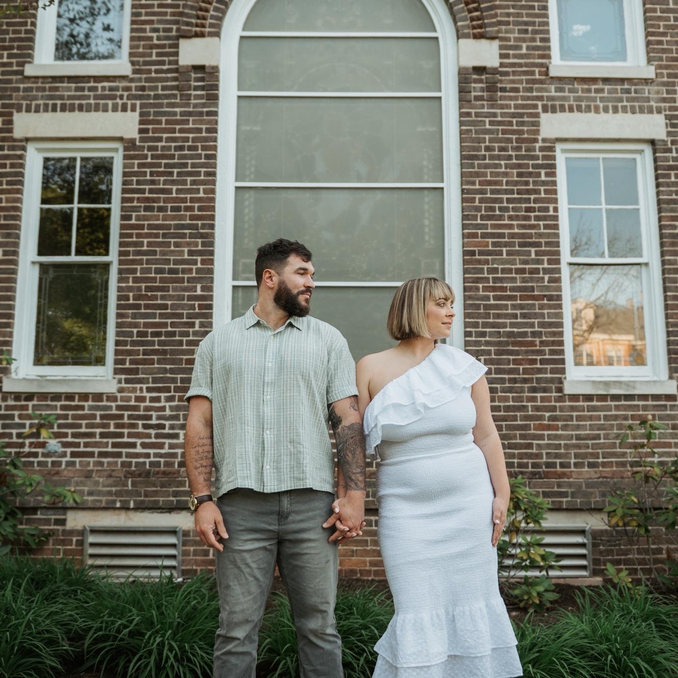 Engagement pictures where we met! Maryville College