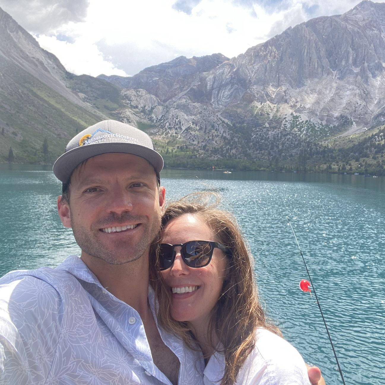 The 1st photo we ever took together  ~Convict Lake, Mammoth