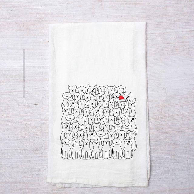 Santa Dogs Towel Set Of 2