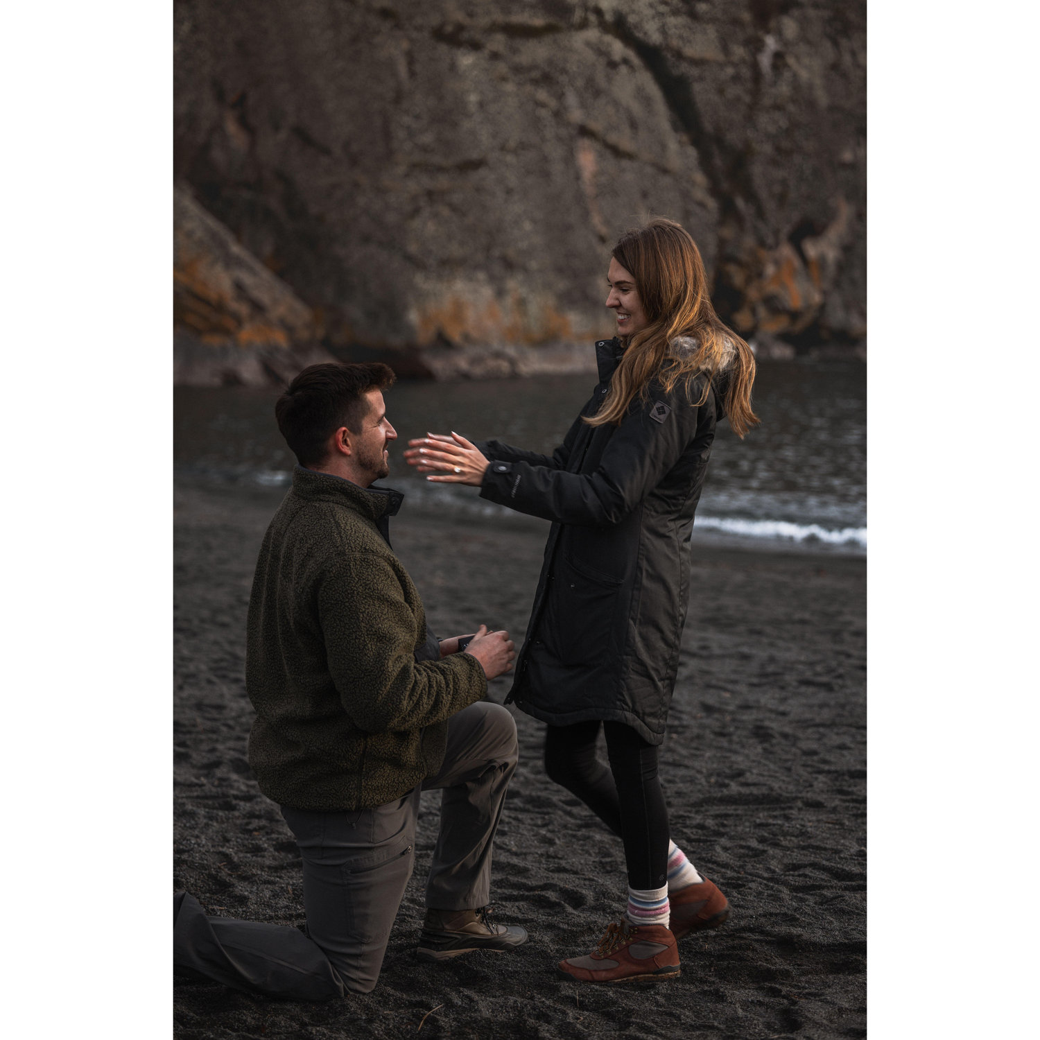 Engagement - December 2024. Near Hannah's college town - Two Harbors, MN