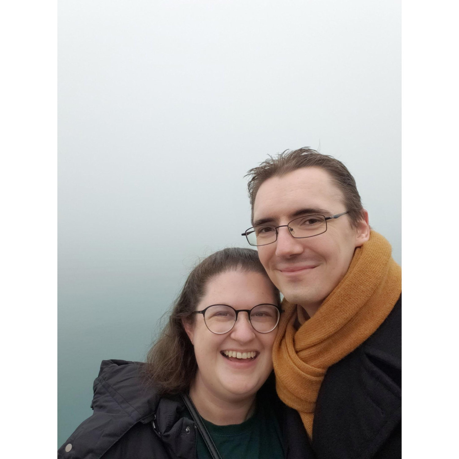A foggy day in Chicago - supposedly Lake Michigan is out there somewhere