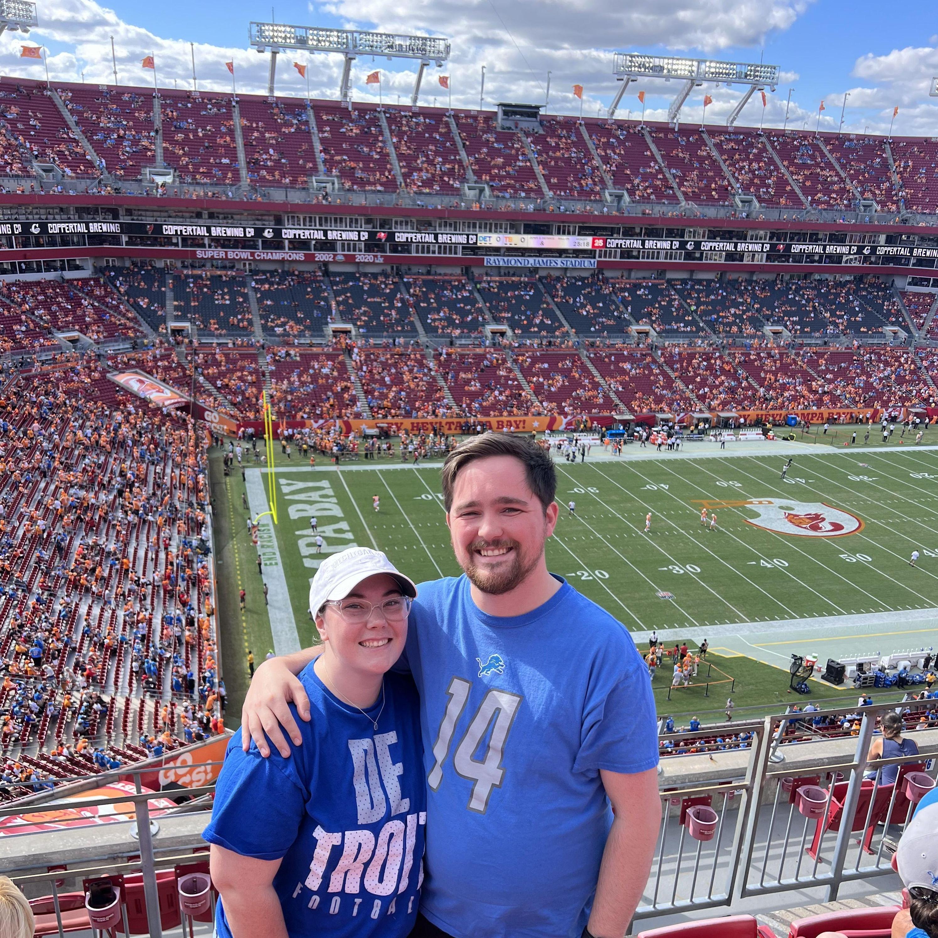 Another Florida trip, this time to watch the Lions beat the Buccaneers at Raymond James Stadium! 10/15/2023