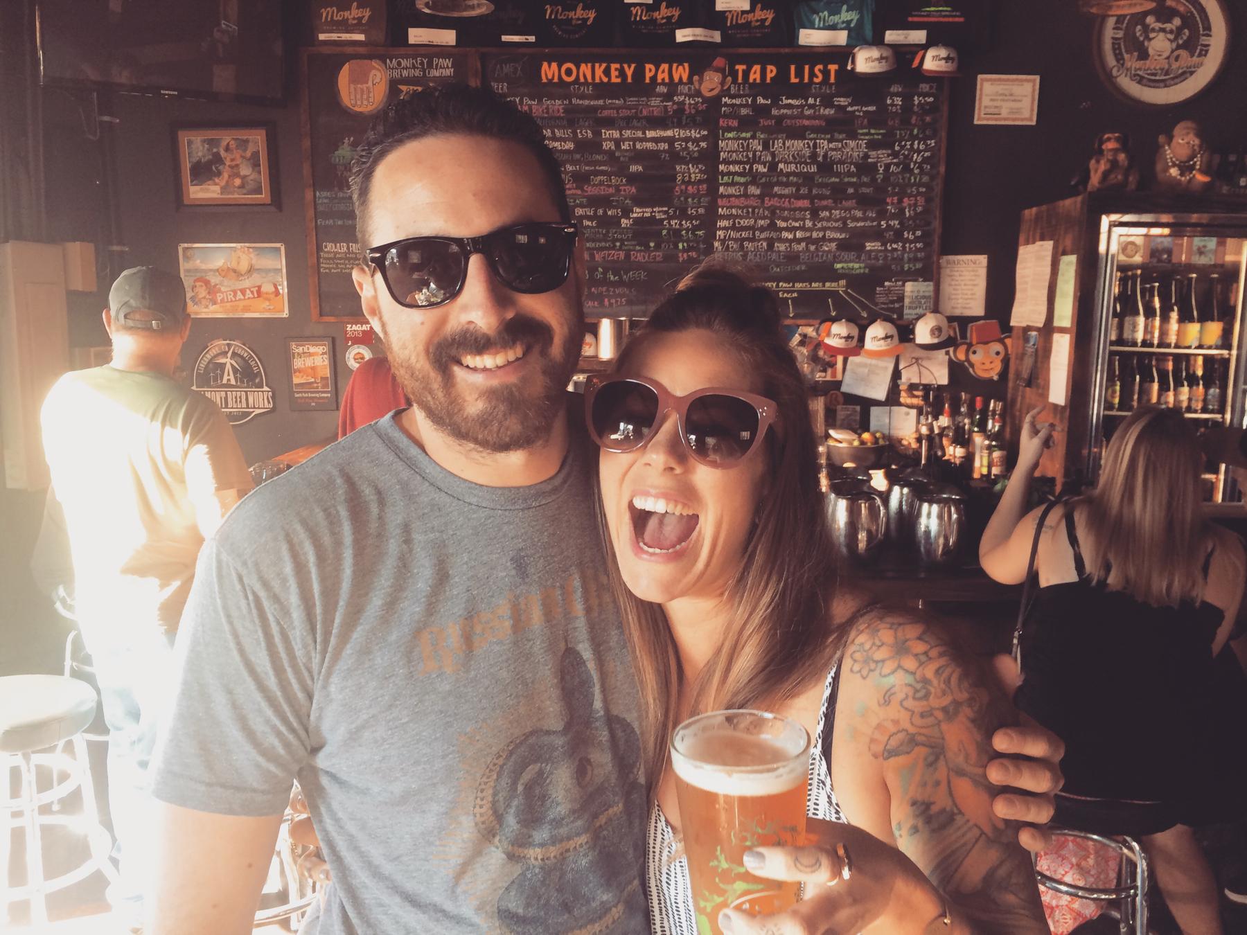 Second month of dating, running the juke at Monkey Paw.