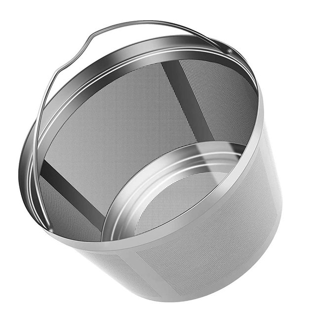 Reusable Coffee Filters 8-12 Cup Permanent Coffee Filters Basket Washable Compatible with Mr. Coffee Black & Decker Coffee Maker Filter Parts BPA-free