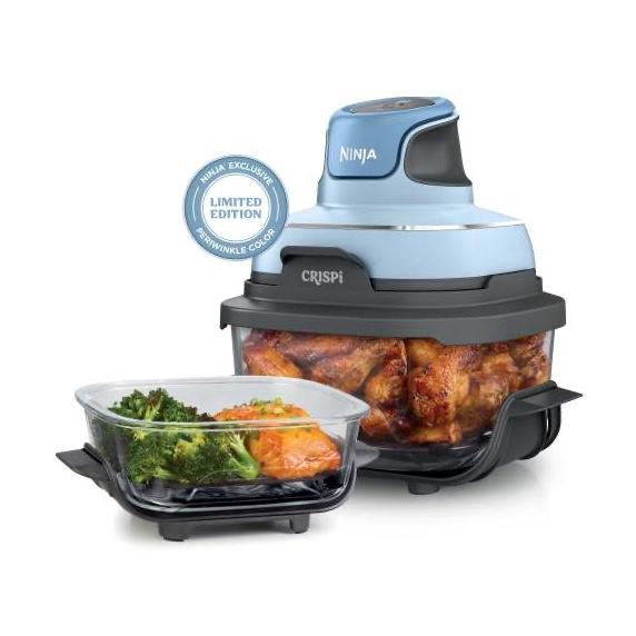 Ninja Crispi™ 4-in-1 Portable Glass Air Fryer Cooking System Periwinkle
