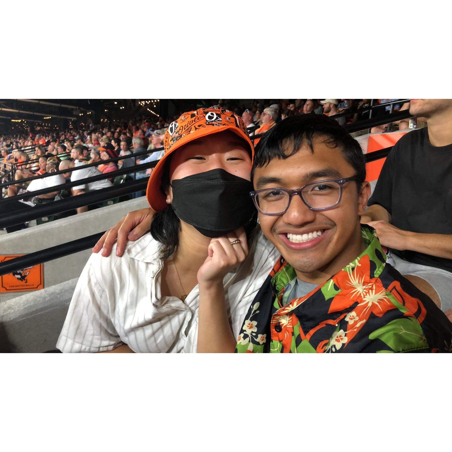 Hannah has grown a greater appreciation for baseball from the many games Raphael has now taken her. There is now a divided household (Hannah loves the Orioles, Raphael is a Yankees fan).
