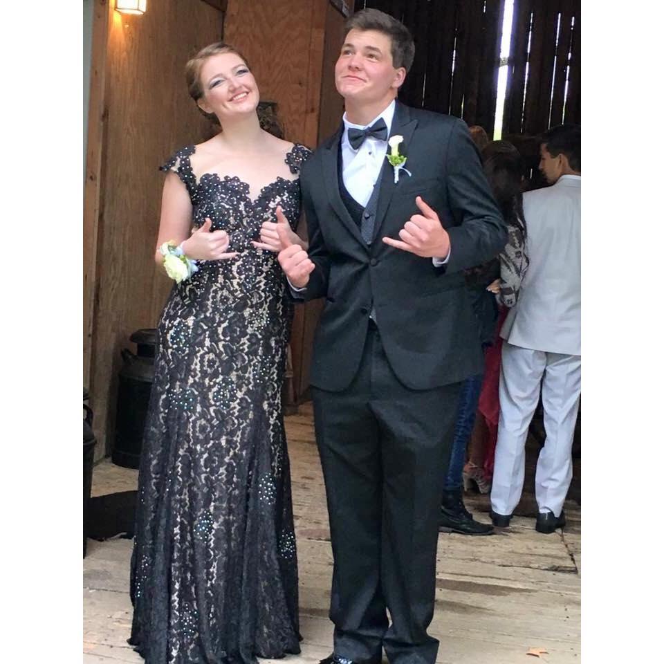 Our signature pose at prom 2016