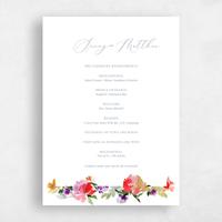 Red Wedding Program - Springboro