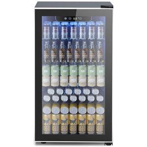 Electactic Mini Fridge 130 Can Beverage Refrigerator Cooler, 3.2 Cu.Ft Drink Fridge for Soda Wine Beer, Adjustable Temperature Control for Home Office, Black