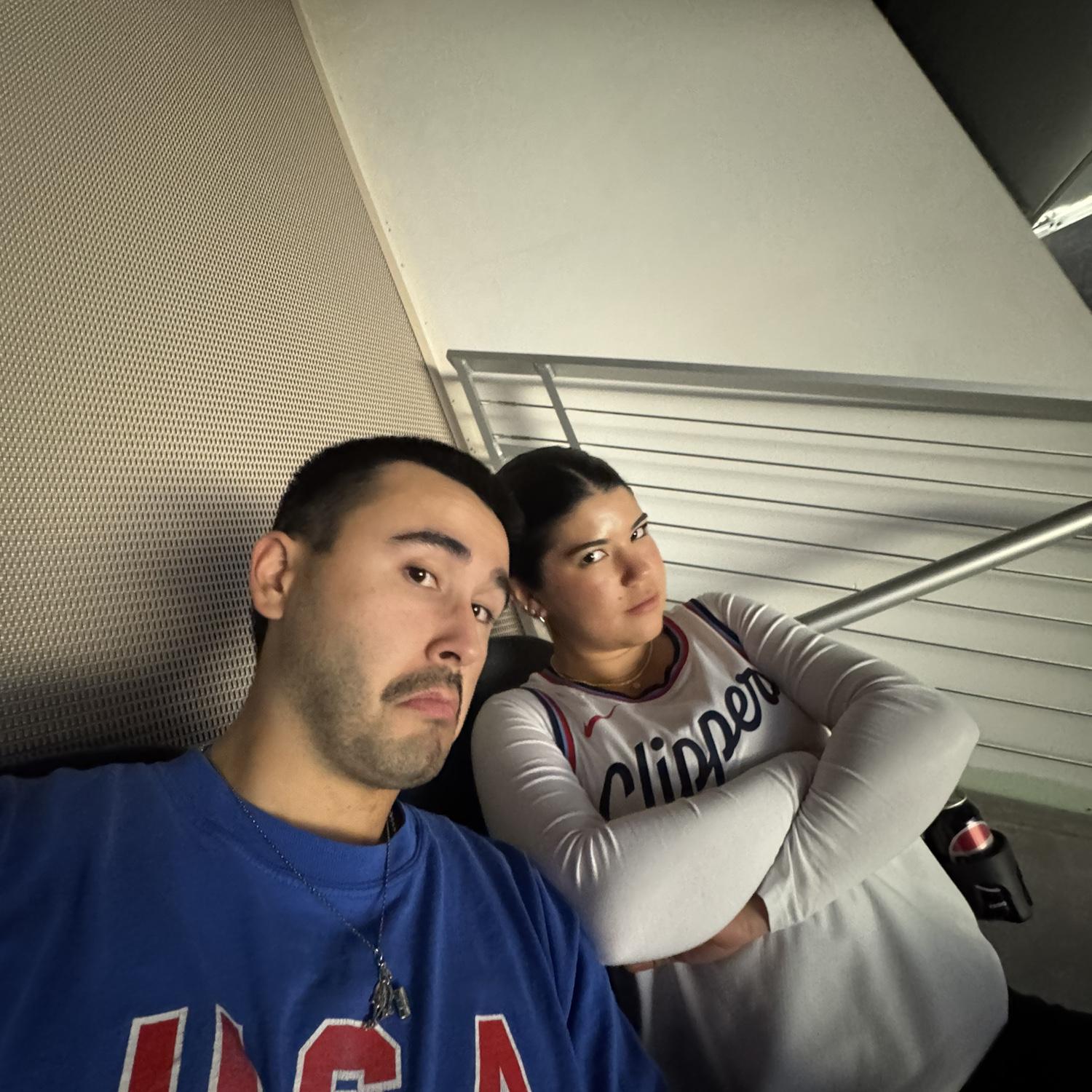 Clippers vs Blazers game in Seattle! Future household divided? Uh oh… who will they side with? (Clippers duh)
