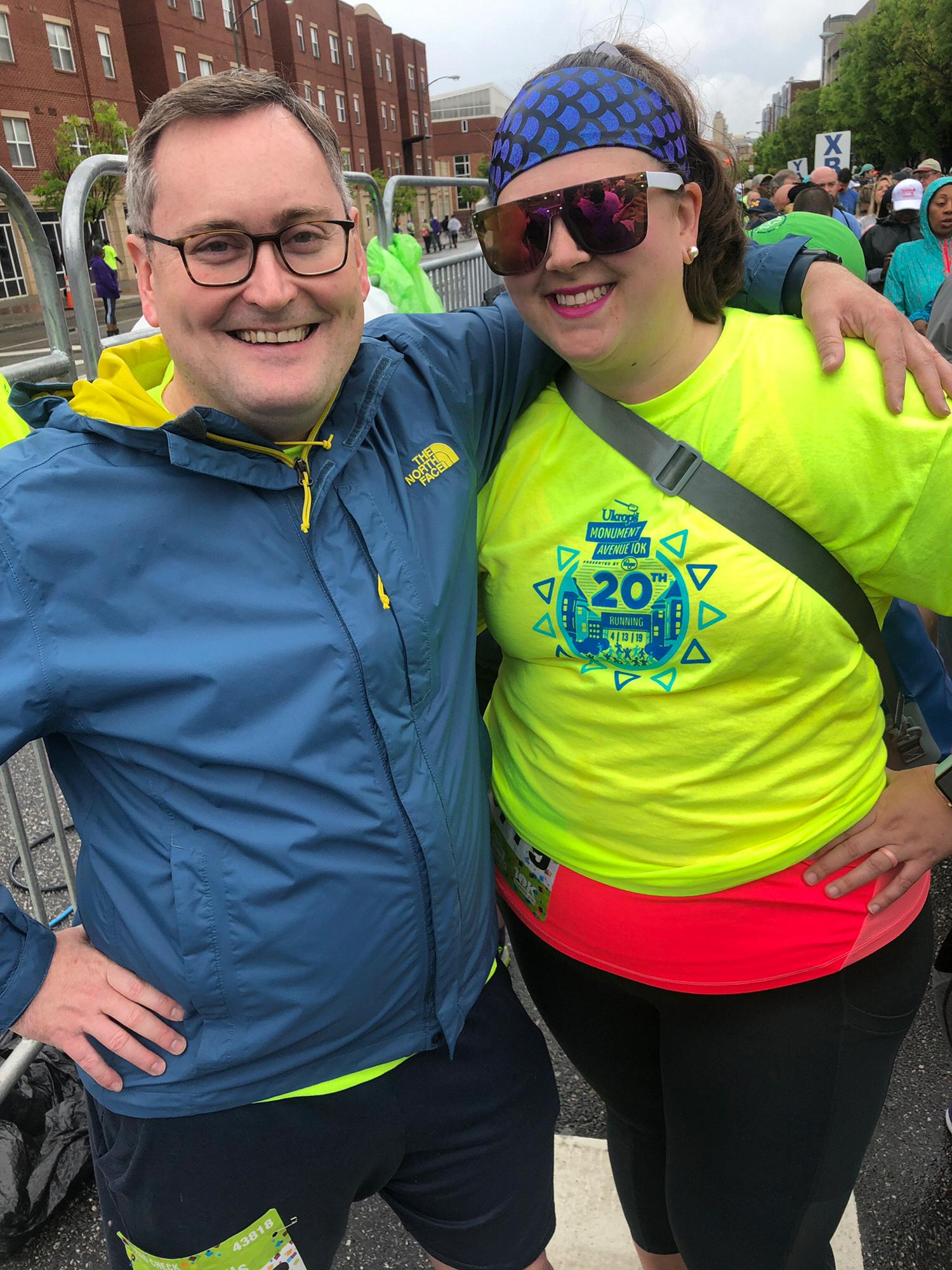 Walked/ran the Monument 10K together!