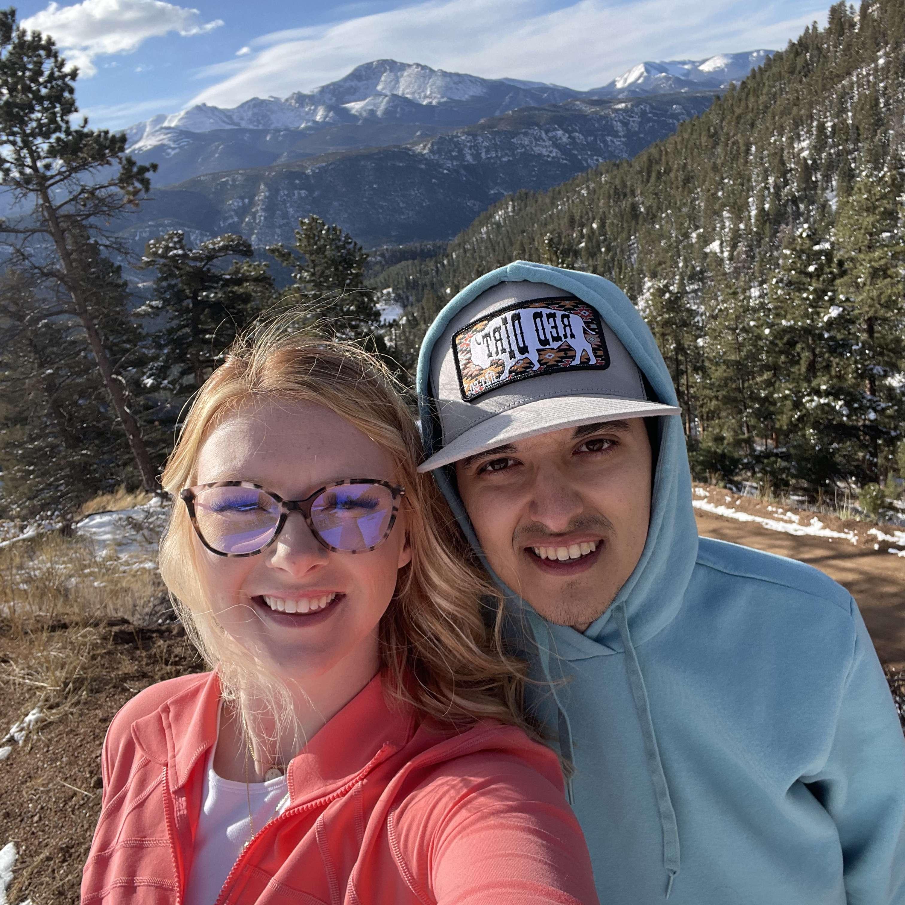 Drove to Colorado to finalize our wedding details in March!
