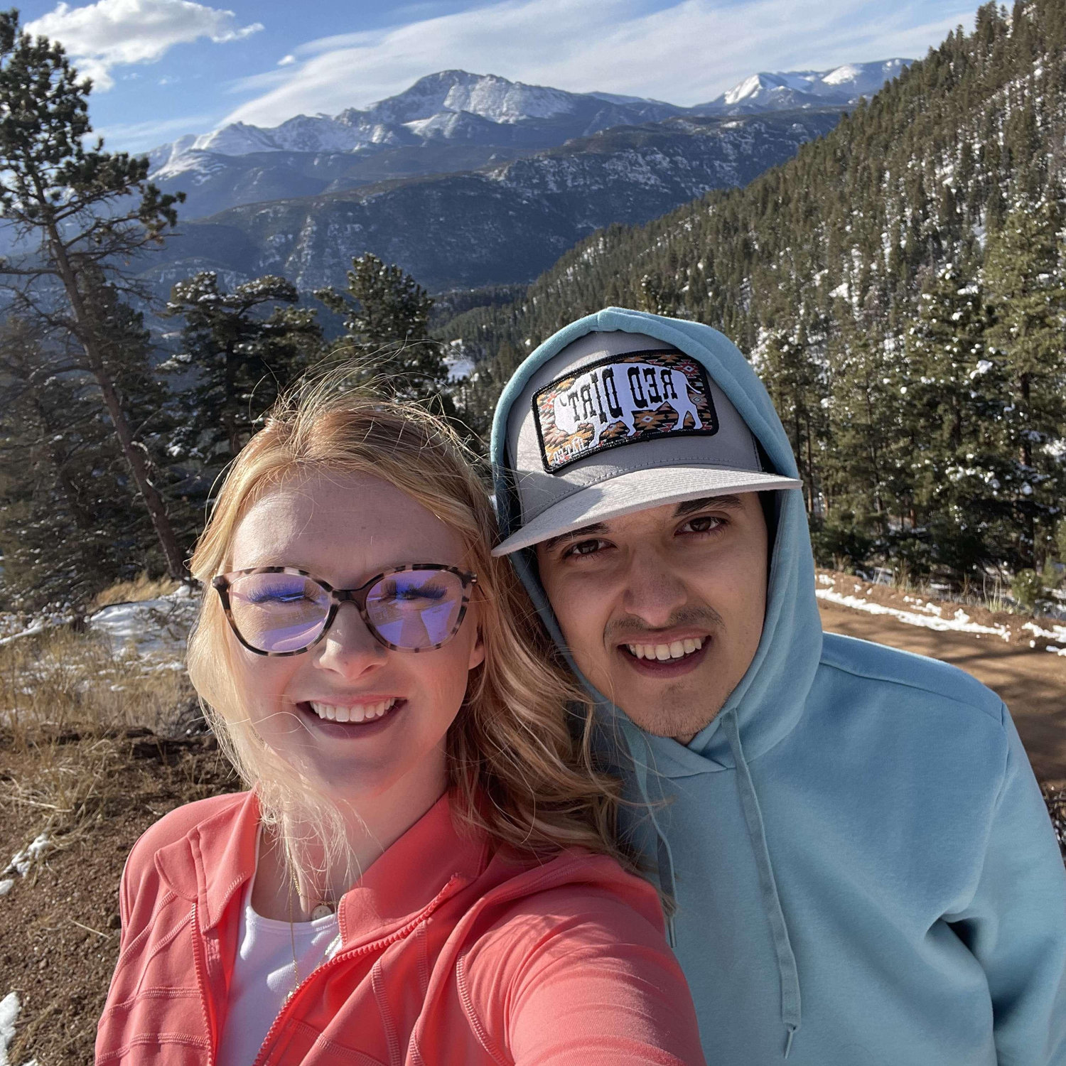 Drove to Colorado to finalize our wedding details in March!