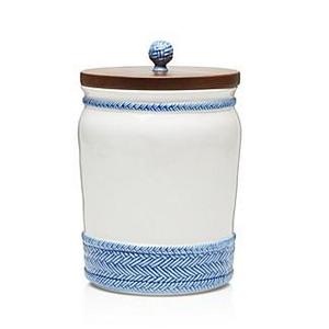 JuliskaLe Panier Canister with Wooden Lid, 10"