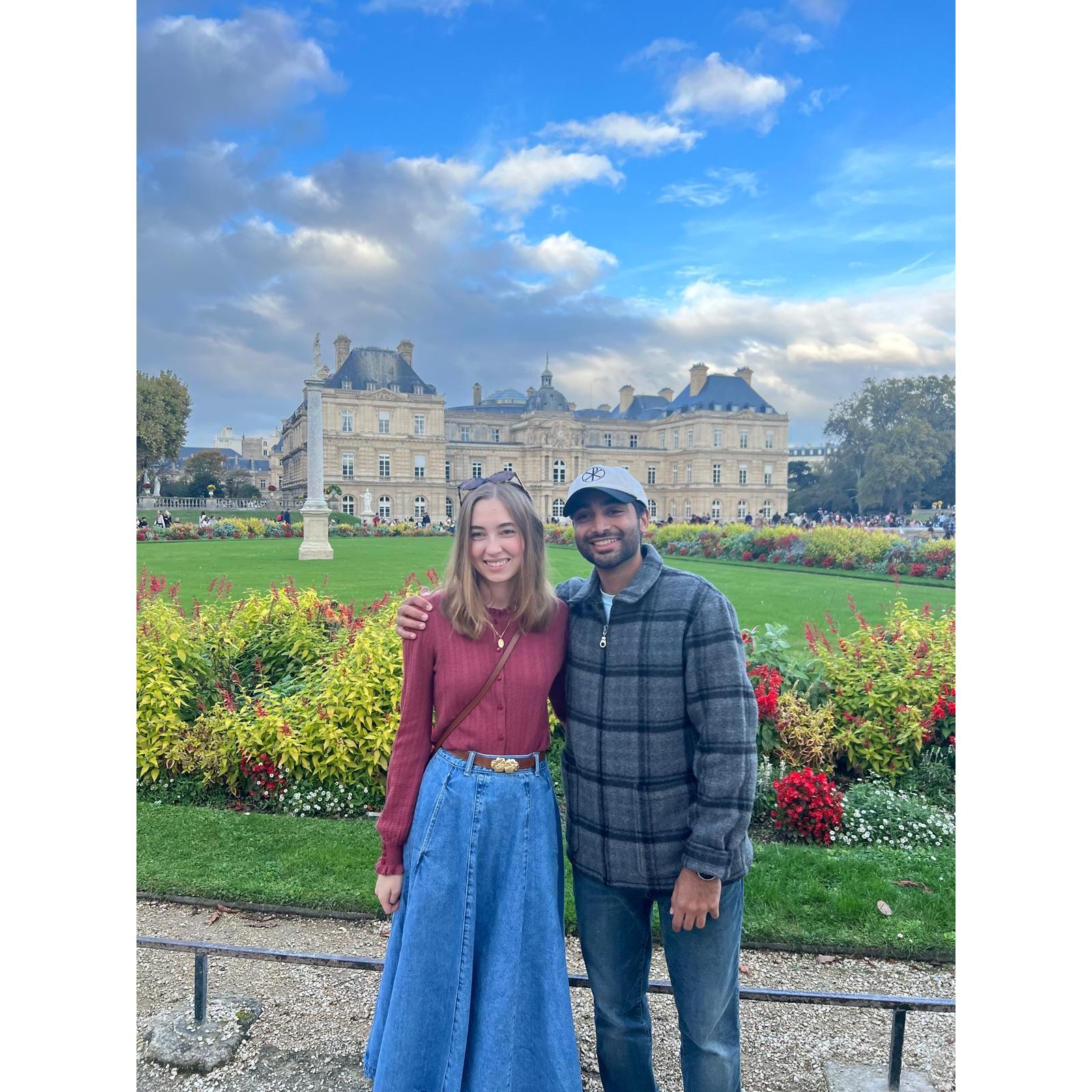 Family trip to Europe, Luxembourg Gardens in Paris - Fall 2024