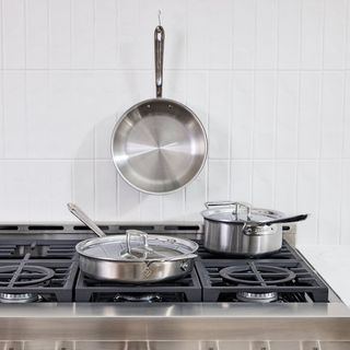 d5 Brushed Stainless Steel 5-Piece Cookware Set