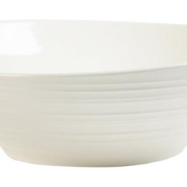 Mikasa Swirl Pasta Bowl, 9.5", White
