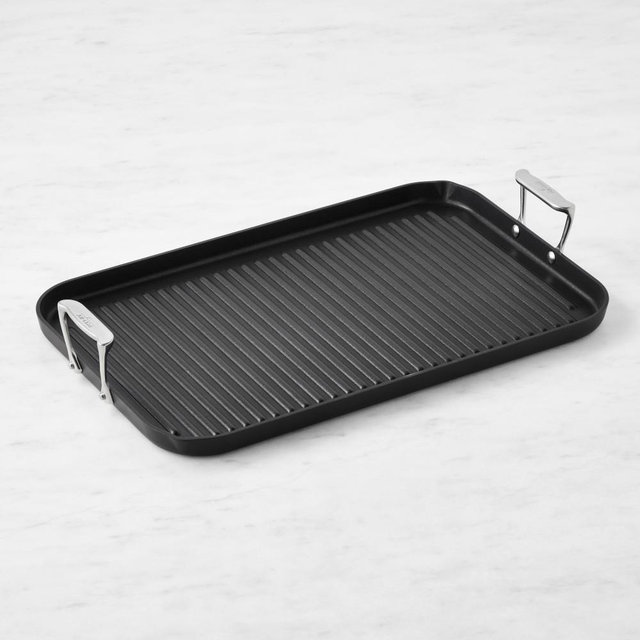 All-Clad HA1 Expert Nonstick Double Burner Grill, 13" x 20"
