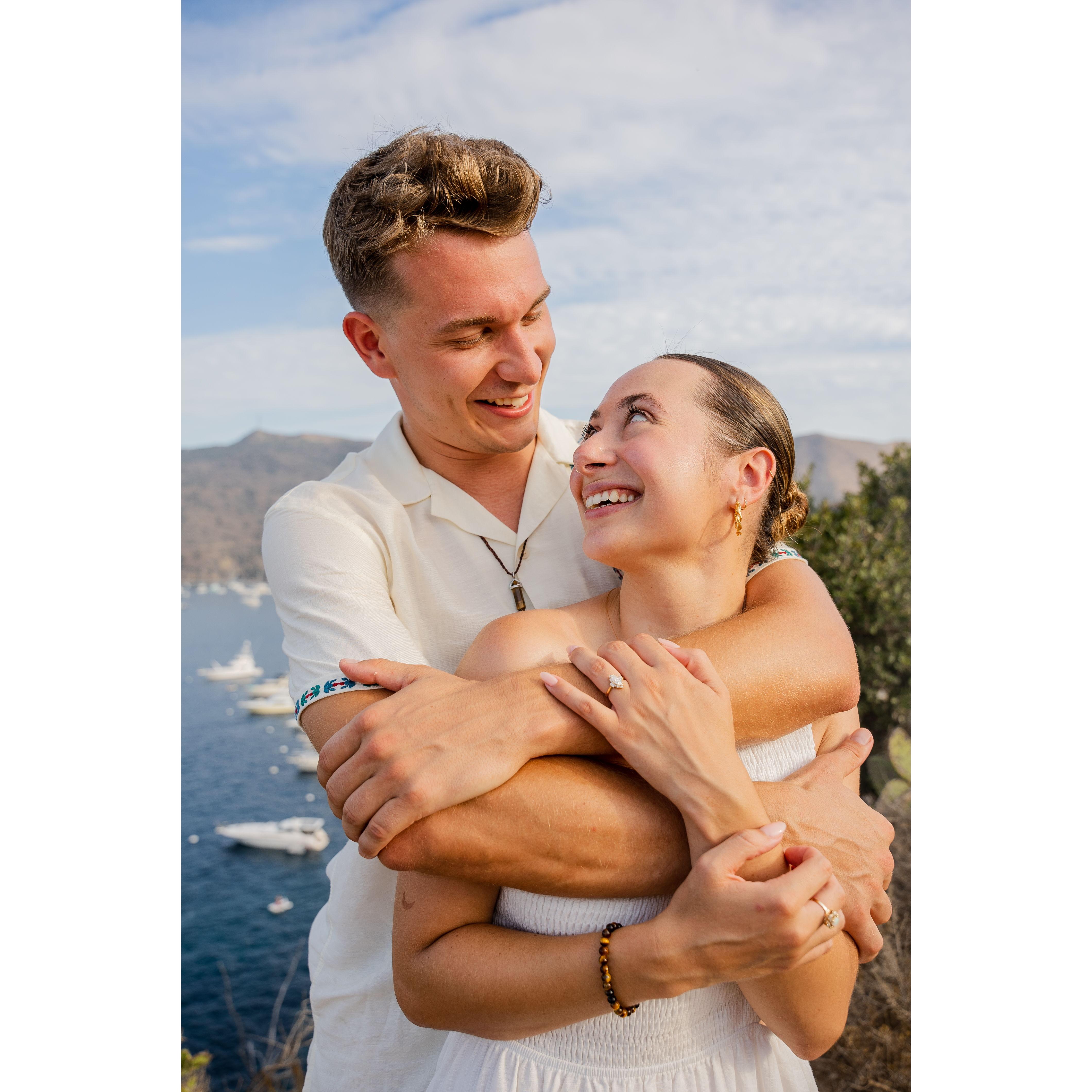 9.4.2022, the day that Victoria & Leo got engaged on Catalina Island!