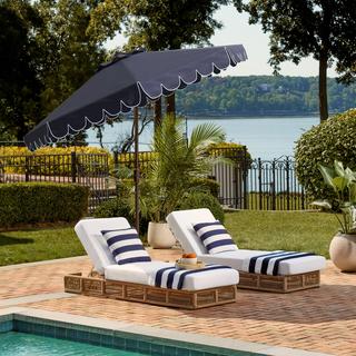 Venice Single Scallop Outdoor Umbrella
