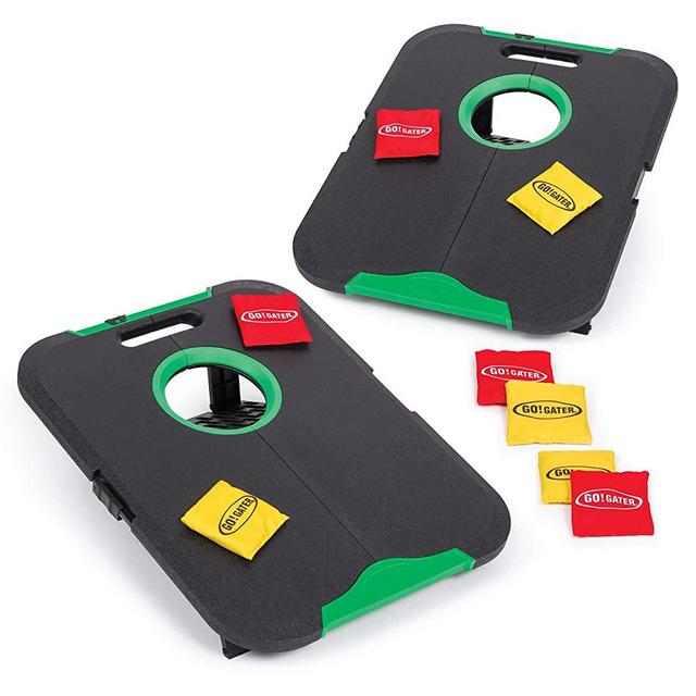 EastPoint Sports Go! Gater Corn Hole Outdoor Game - 24" x 18" Junior Size Portable Waterproof Bean Bag Toss Set - Includes 8 Cornhole Bean Bags, Model:1-1-16774-DS