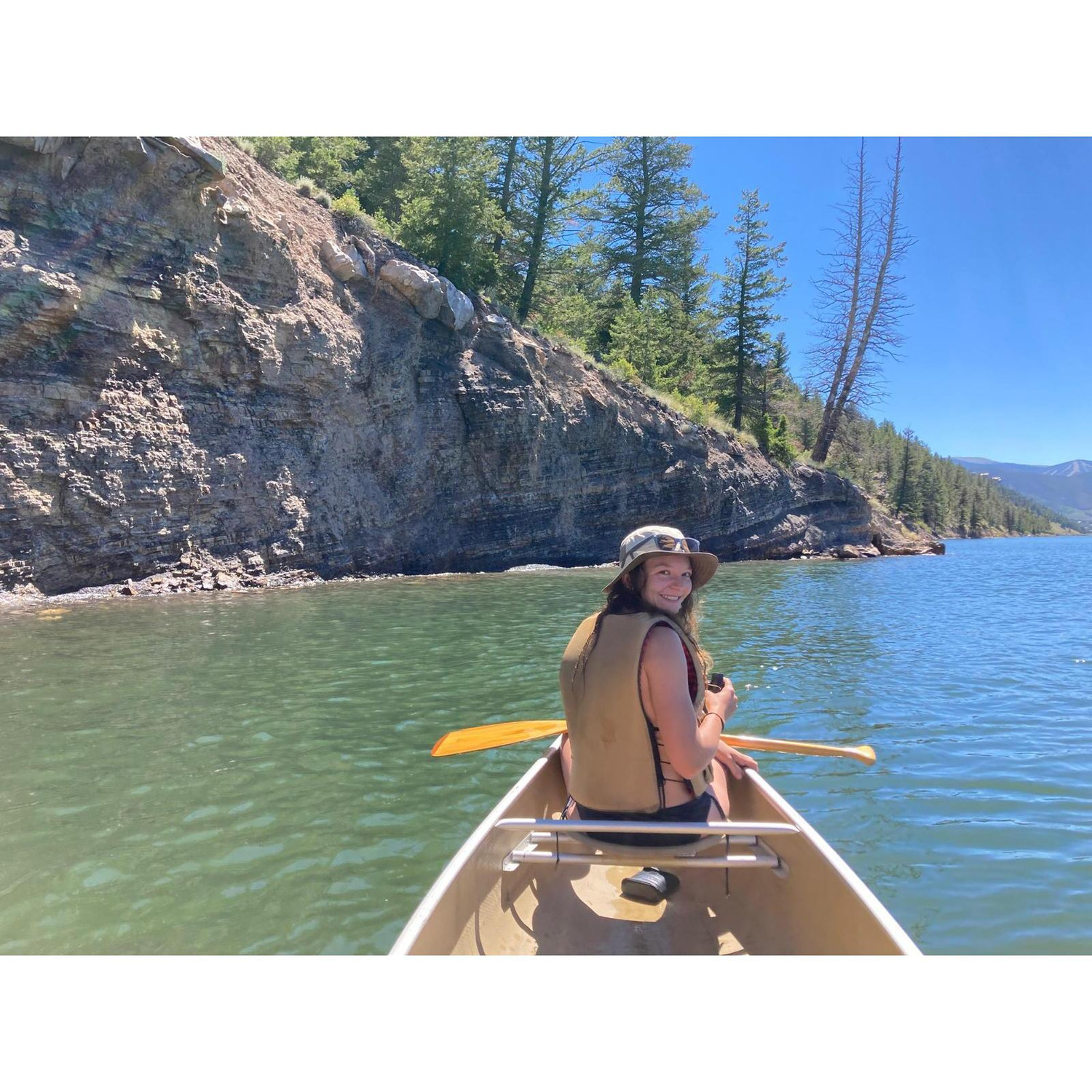 Canoeing on Lake Dillon