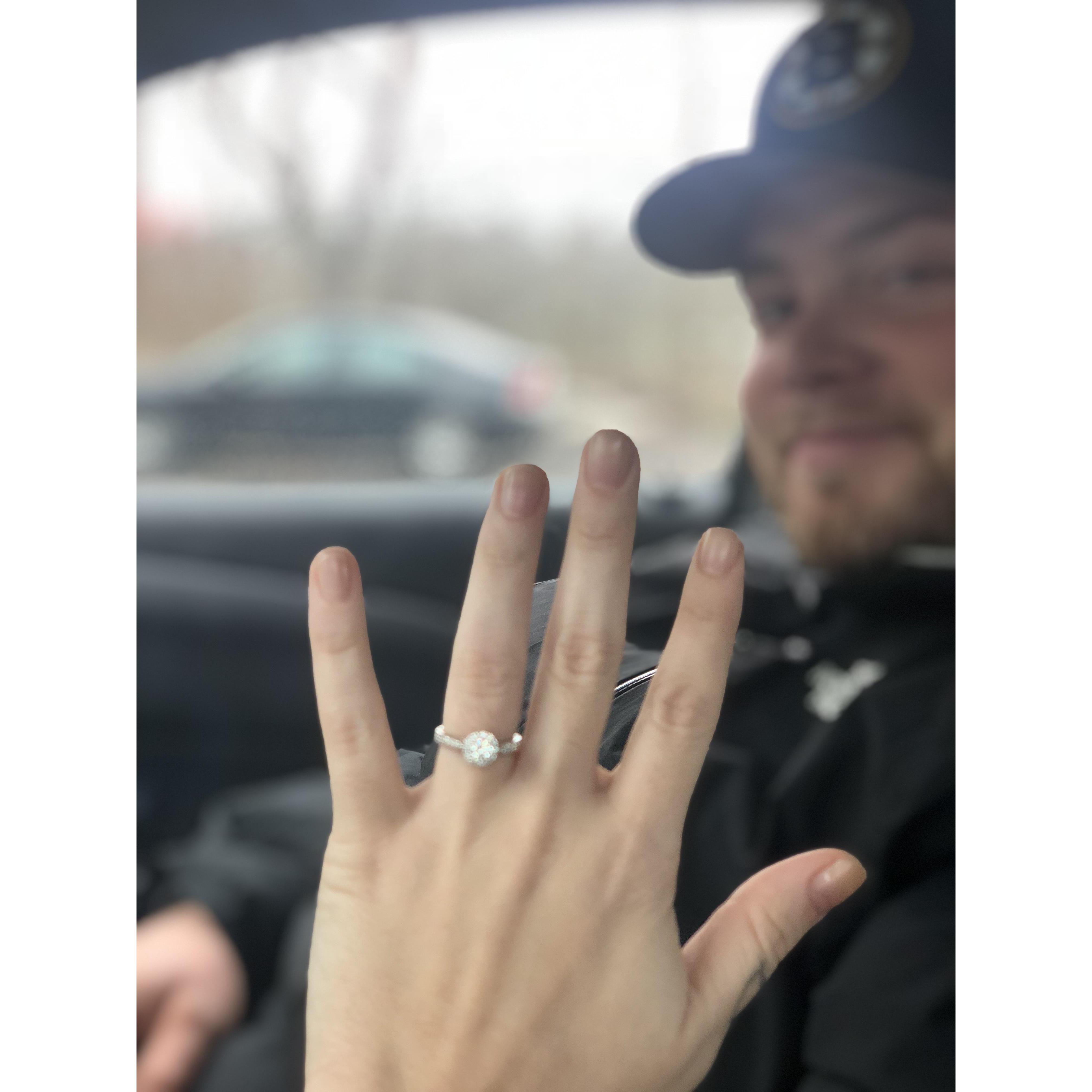 We got engaged! Dec 16 2018