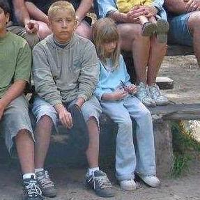 Us at one of the first camping trips we were at together. You can tell we were super pleased about it...