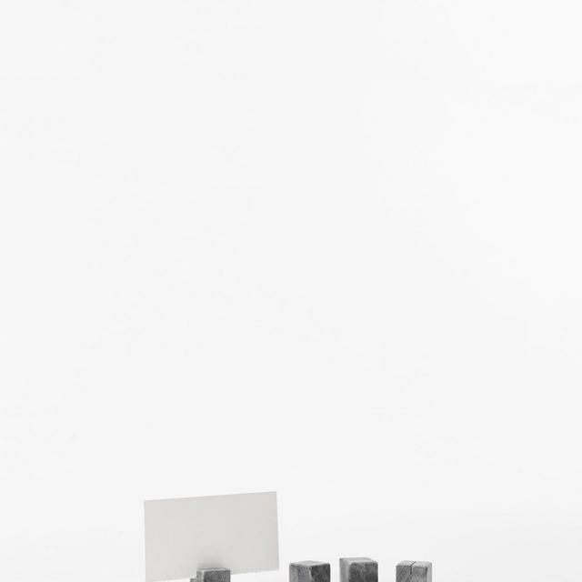 Gray Marble Place Card Holder; McGee & Co