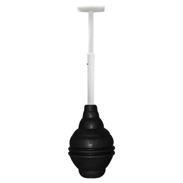 Korky 96-4AM Telescoping T-Shaped Handle BeehiveMAX Universal Plunger, Black